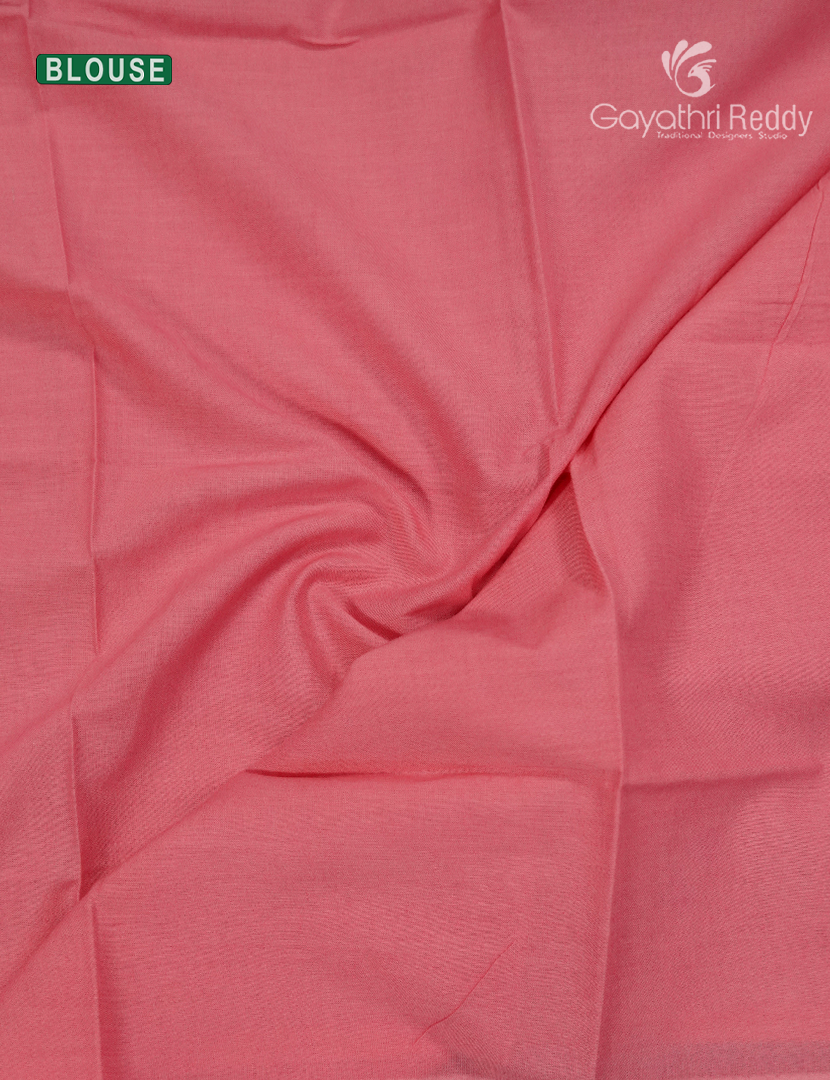 Premium Quality Cotton Kota Saree in Purple and Baby Pink