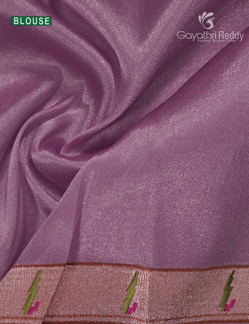 Organza Fancy Saree in Onion Pink