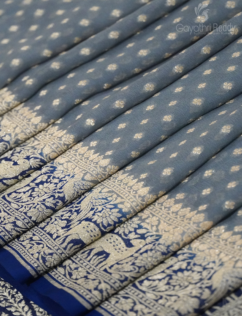 PURE BANARAS GEORGETTE KADDI-BG622