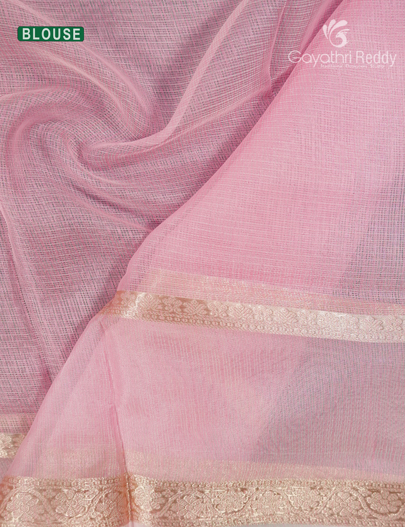 Kota Fancy Saree in Pastel Peach
