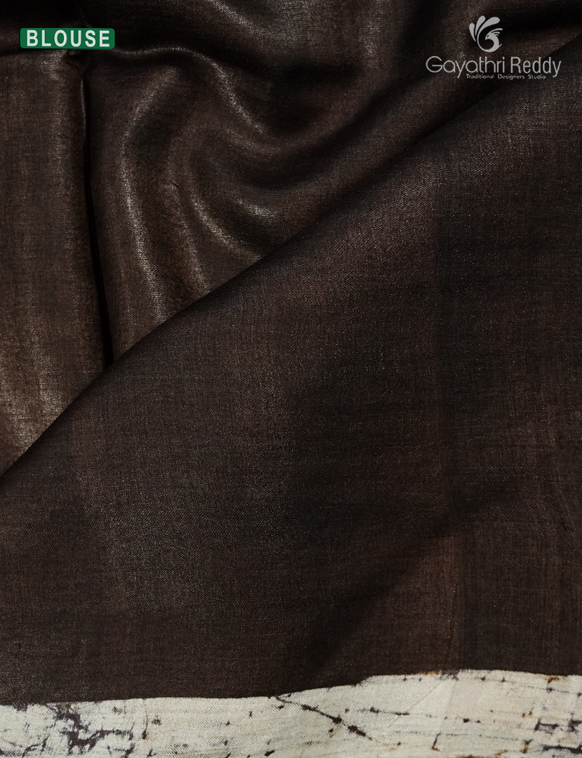 PURE DESI TUSSAR PRINTED SAREE-TS1583