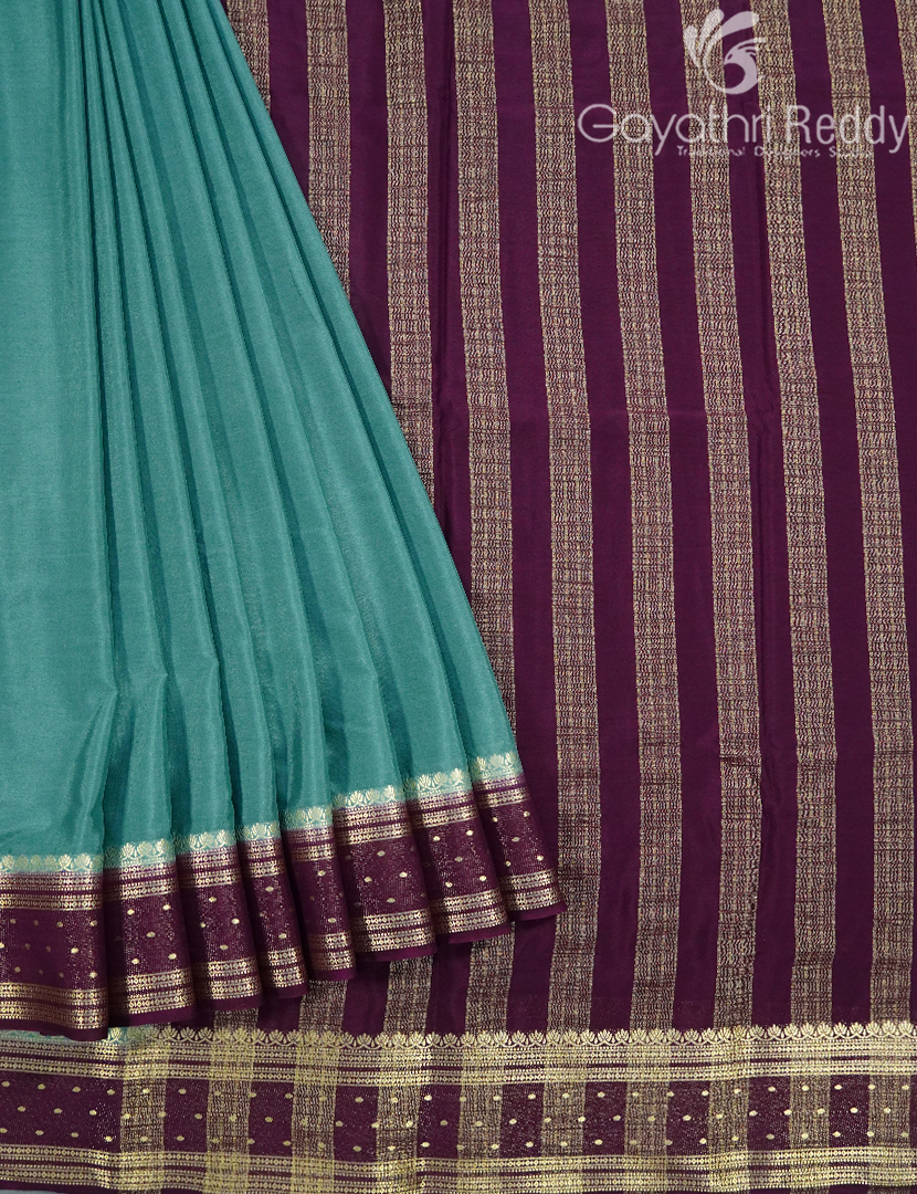 SEMI MYSORE CRAPE SAREE-SMC405