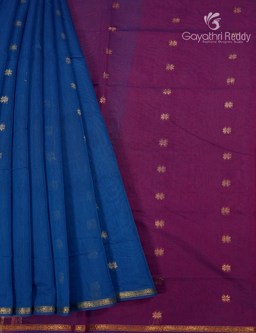 Sico Saree in Blue and Majenta
