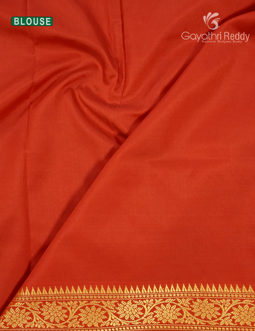 Semi Katan Silk Saree in Deep Rama Green
