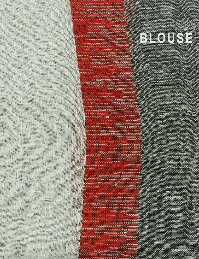 PURE LINEN SAREE-L1351