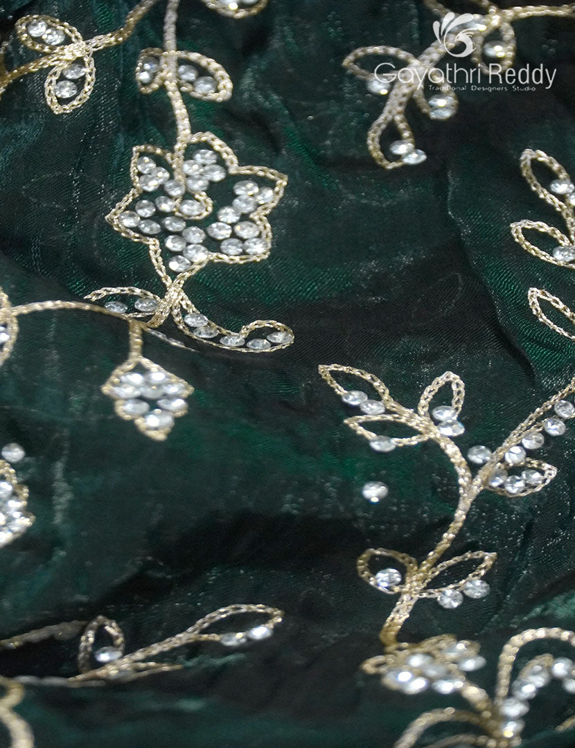 Tissue Organza Party in Bottle Green