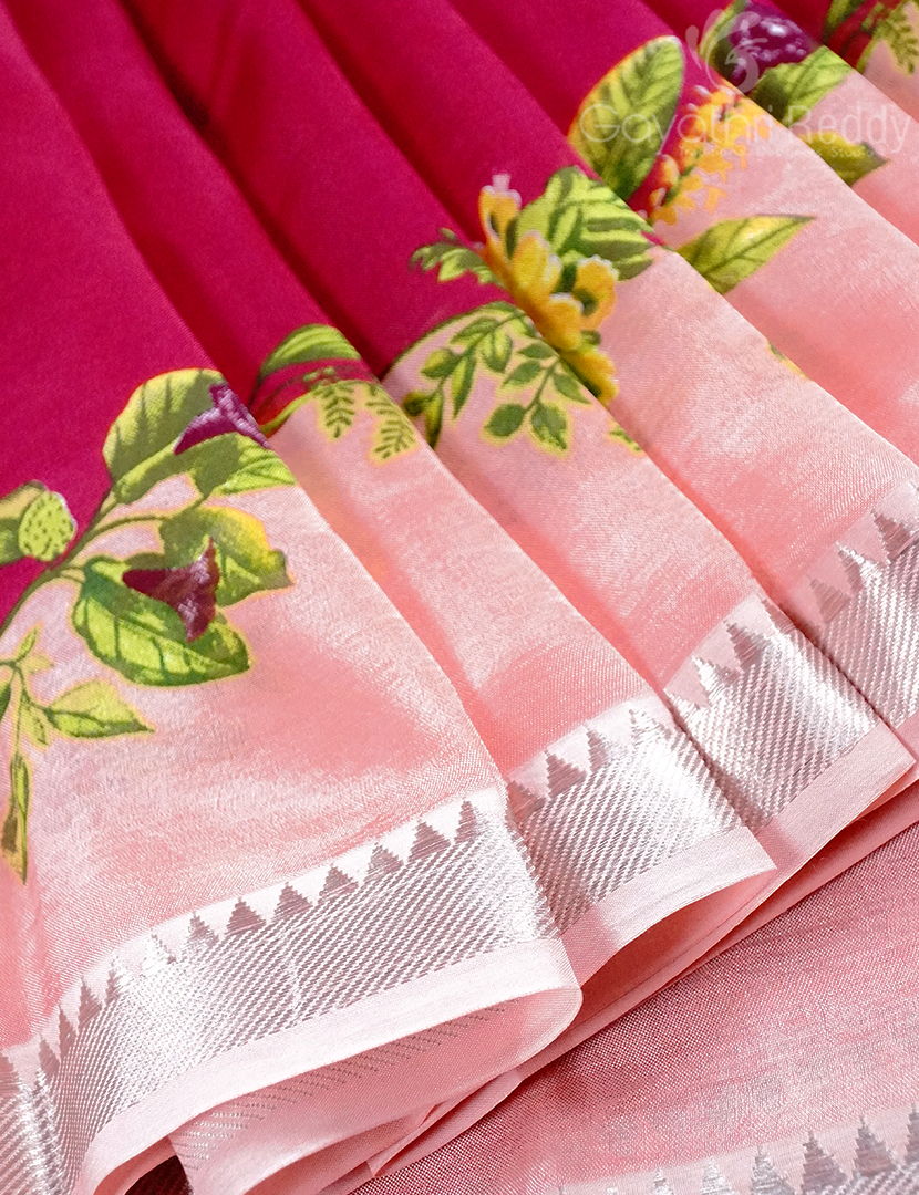 MANGALGIRI PATTU PRINTED SAREE-MGP1113