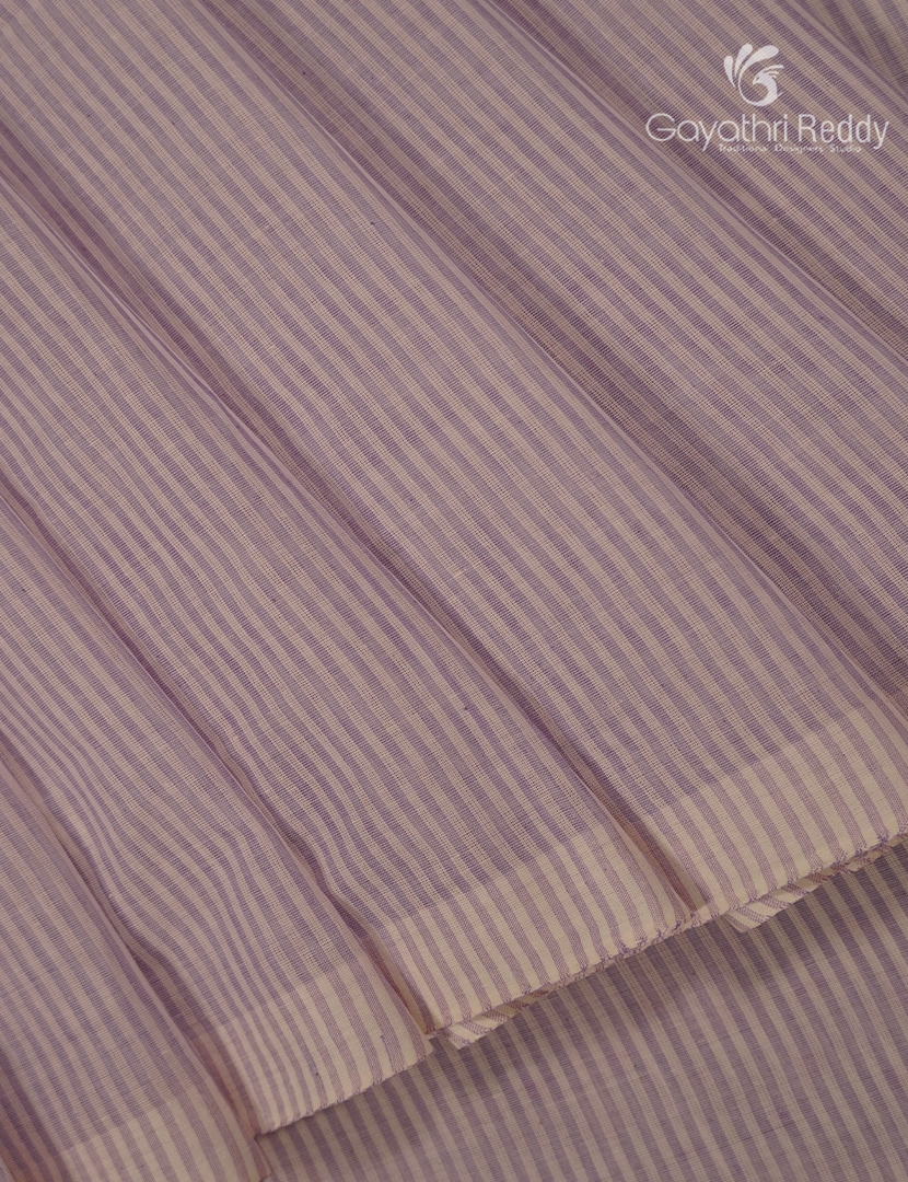 Pure Kanchi Cotton Printed Saree in Lavender