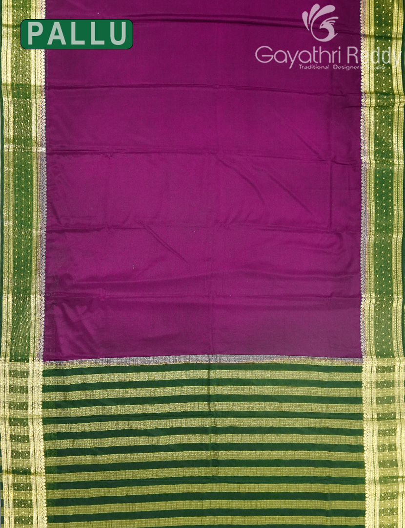 SEMI MYSORE CRAPE SAREE-SMC407