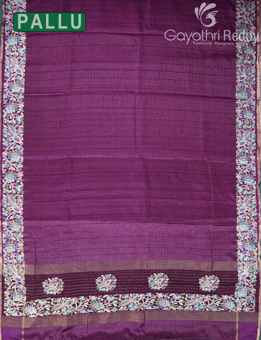 KHADI SILK WORK SAREE-KSW51