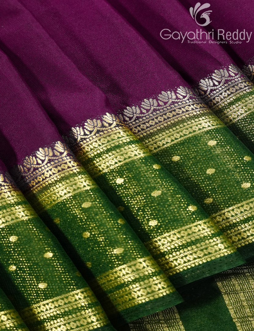 SEMI MYSORE CREPE SAREE-SMC407
