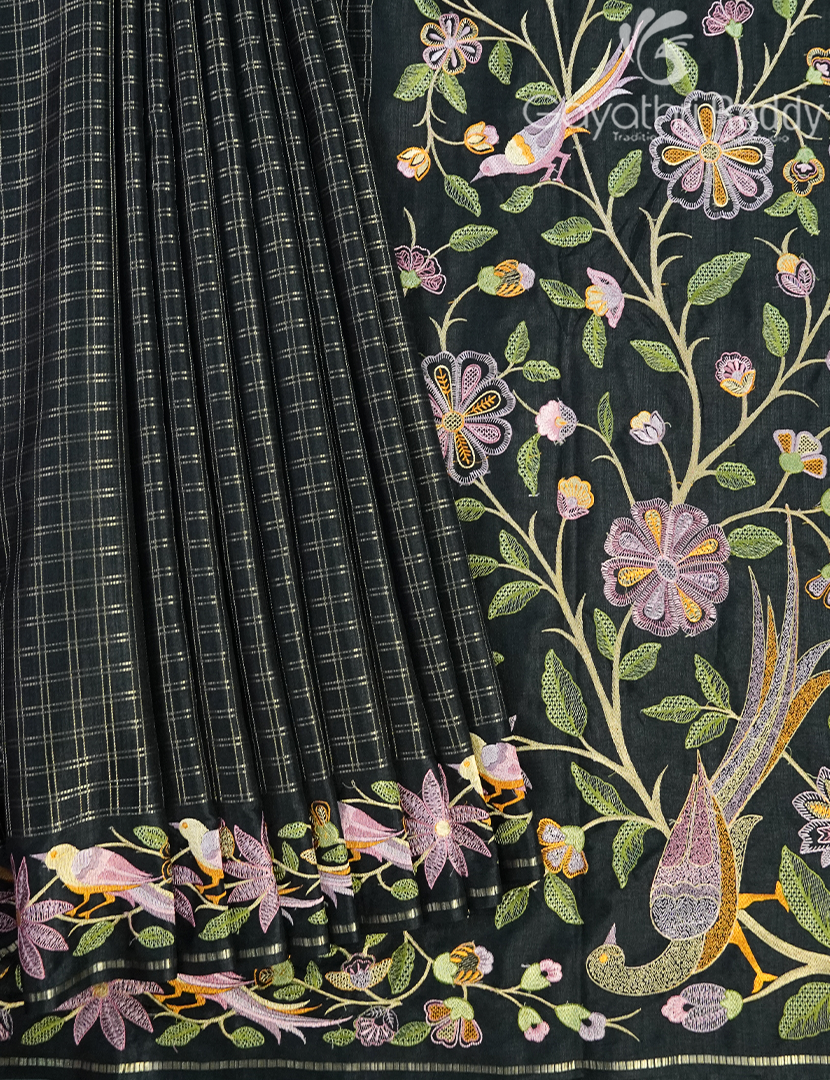 KHADI SILK WORK SAREE-KSW52