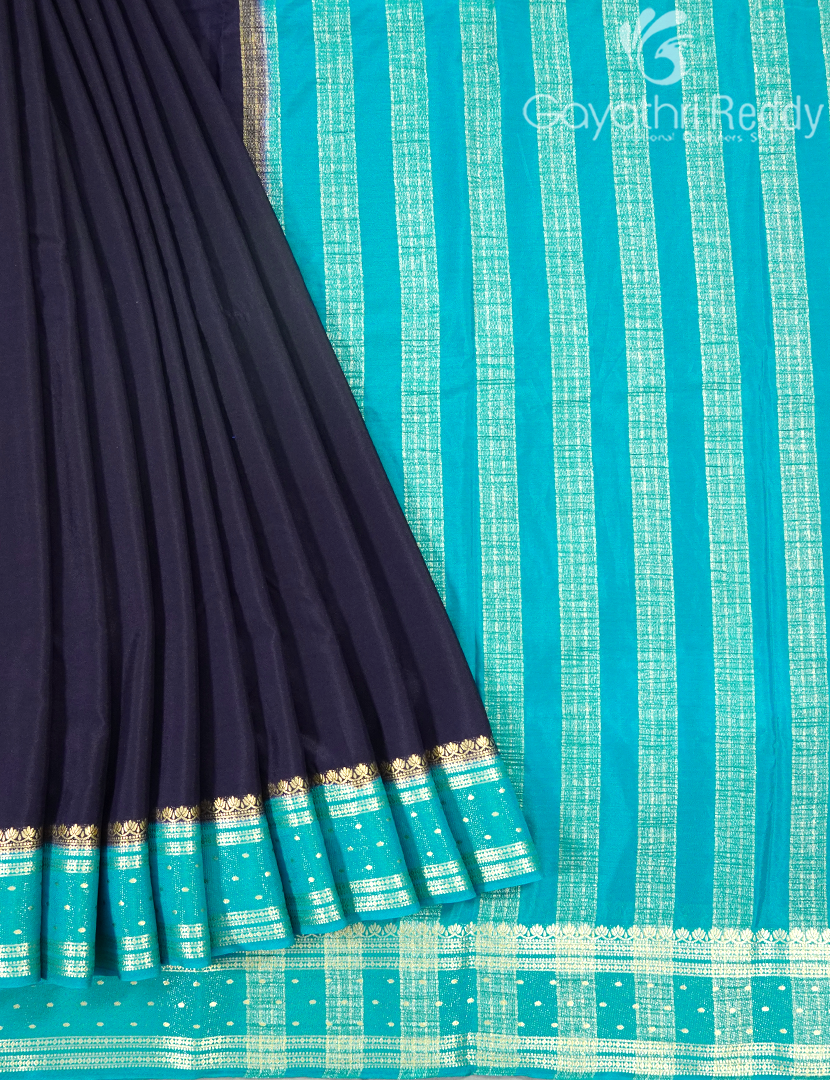 SEMI MYSORE CRAPE SAREE-SMC408