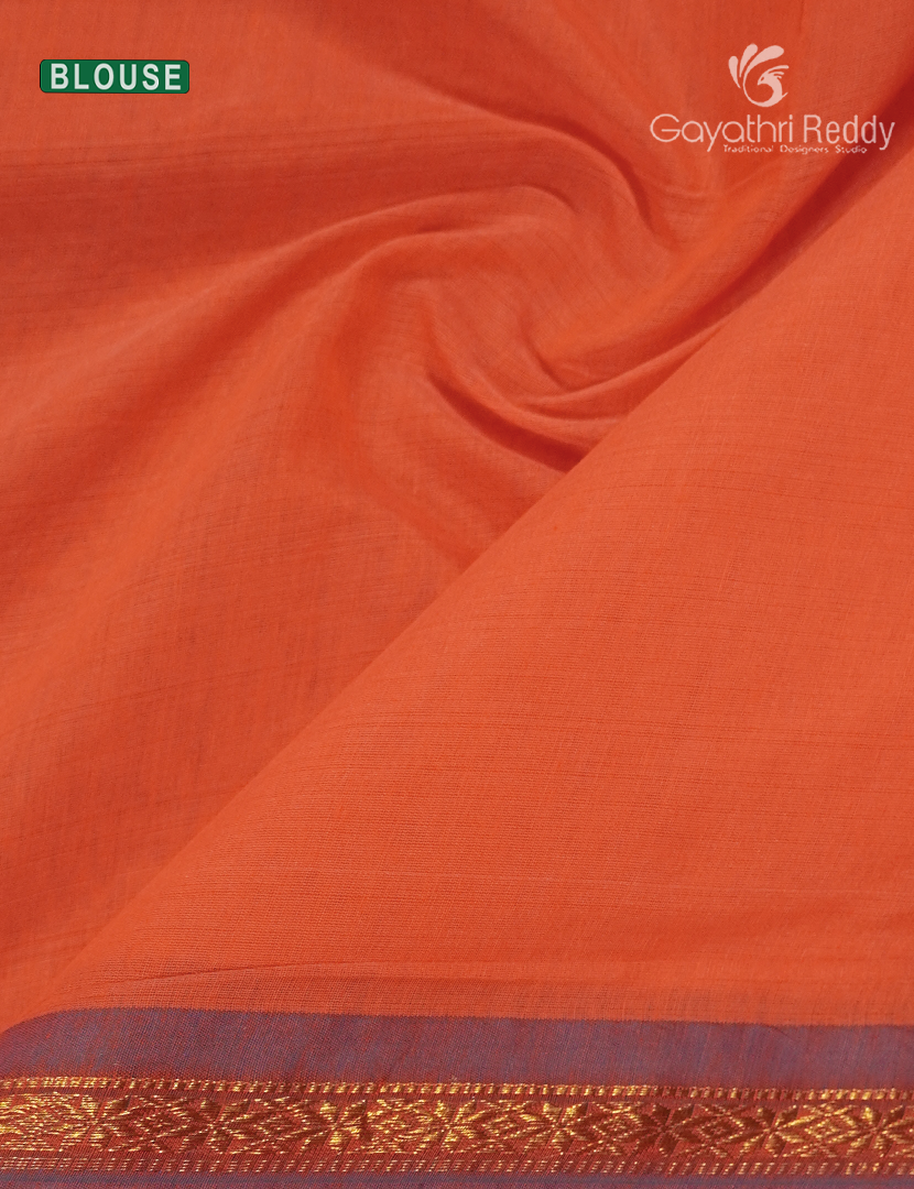 Sico Saree in Grey and Orange