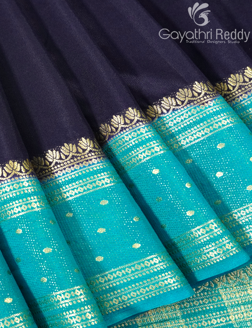 SEMI MYSORE CREPE SAREE-SMC408