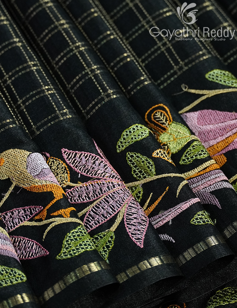 KHADI SILK WORK SAREE-KSW52