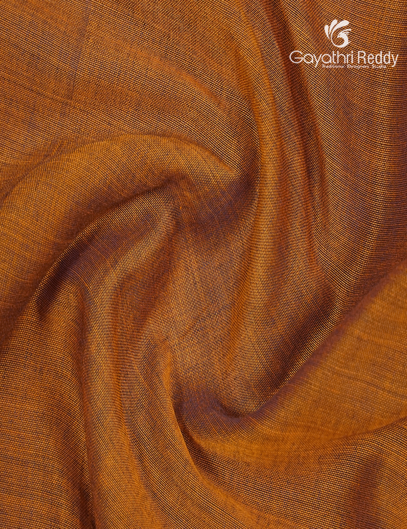 Pure Narayanpet Cotton Saree in Deep Mustard