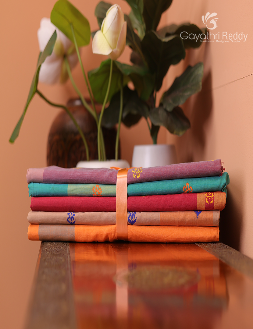 Silk Cotton Sarees Combo ( Set of 5 )