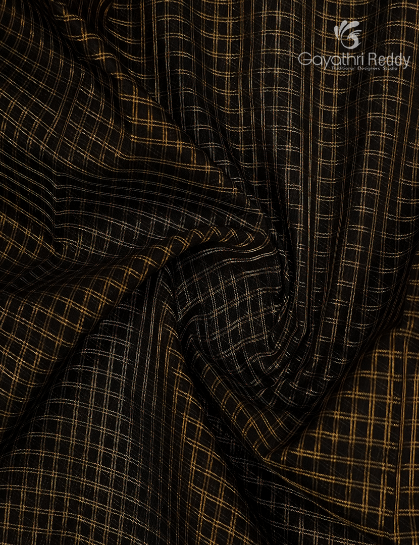Semi Ikat Silk Saree in Deep Snuff