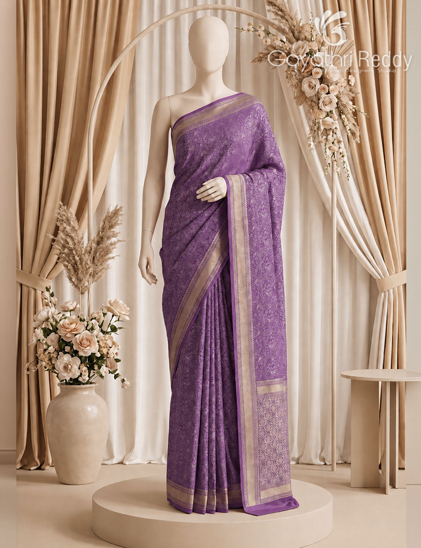 MYSORE CREPE BROCADE SAREE-MCB18
