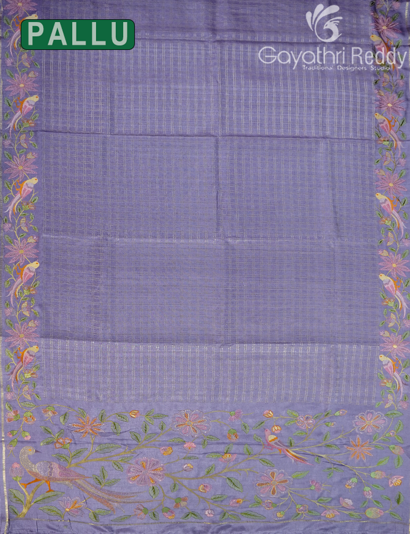 KHADI SILK WORK SAREE-KSW53