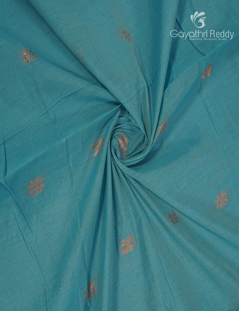 Sico Saree in Sky Blue and Cherry Red