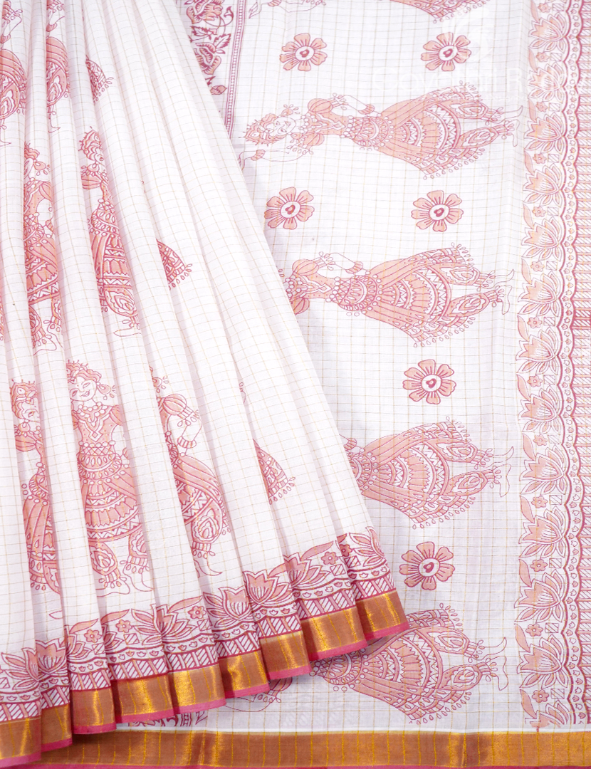 PURE KERALA COTTON PRINTED SAREES-CP18