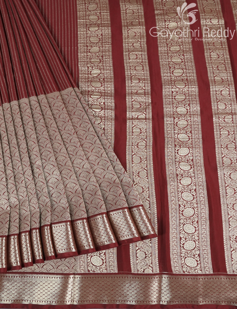 MYSORE CREPE BROCADE SAREE-MCB48