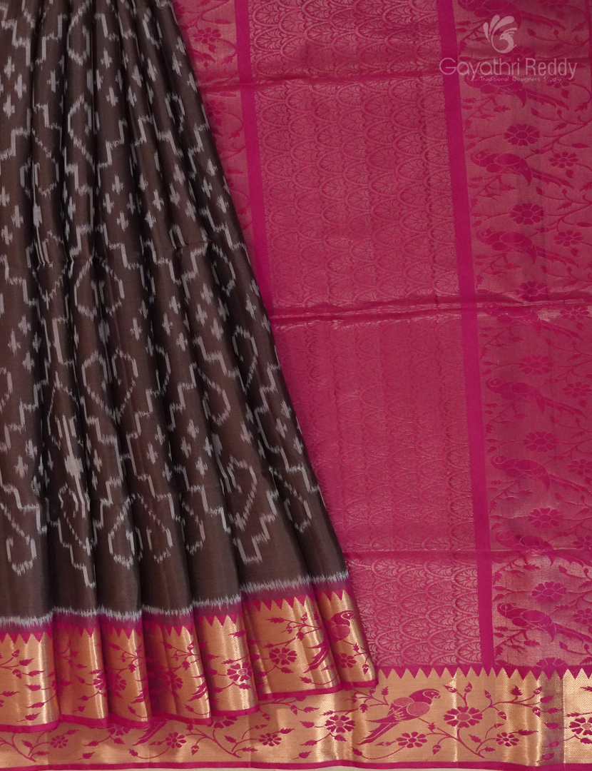 PURE KANCHI IKKAT PATTU-IP643