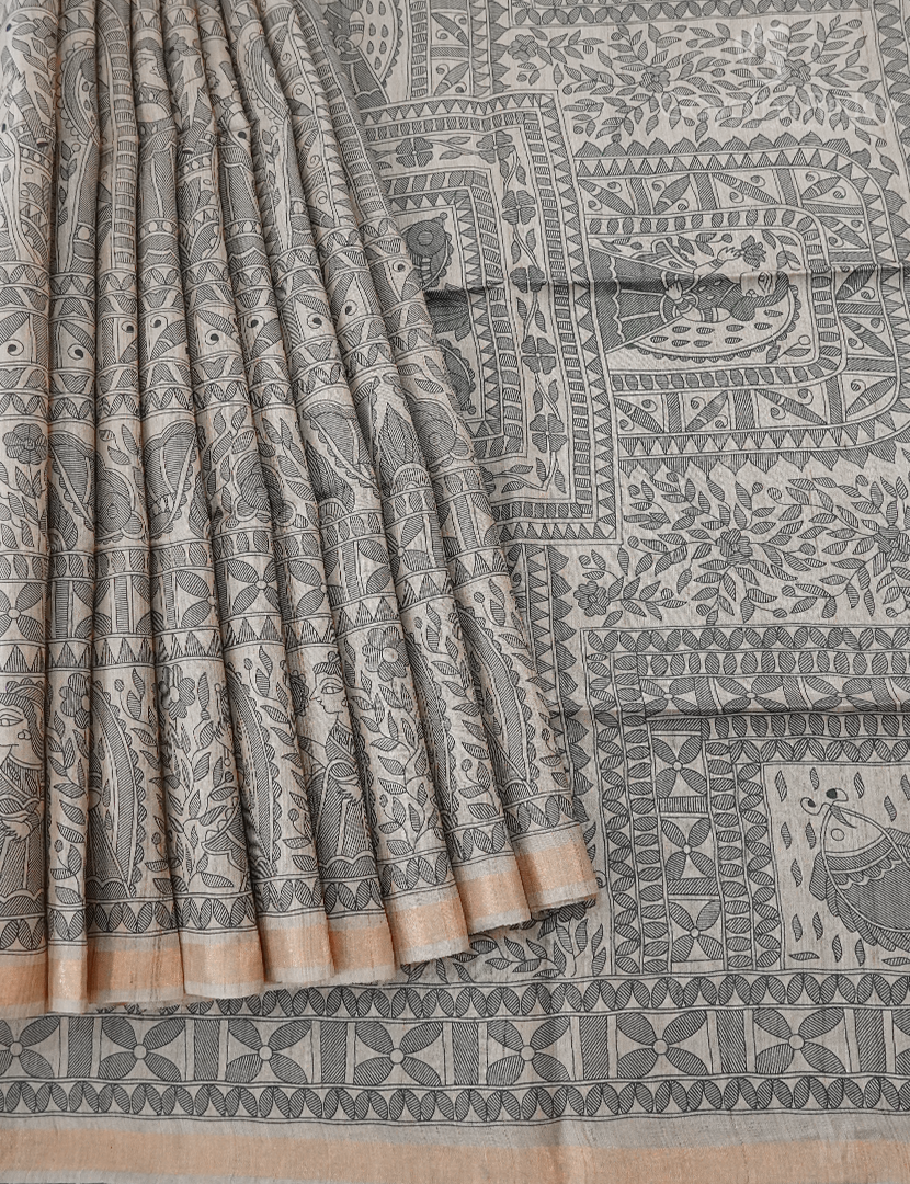 PURE DESI TUSSAR SILK-TS1322