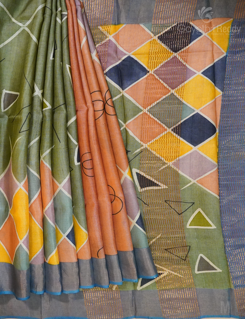 PURE DESI TUSSAR SILK-TS1280