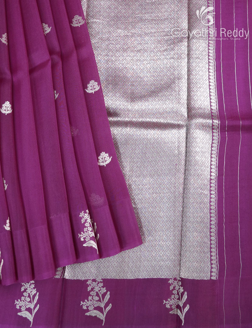 PURE BANARAS KORA SILK-BKS138