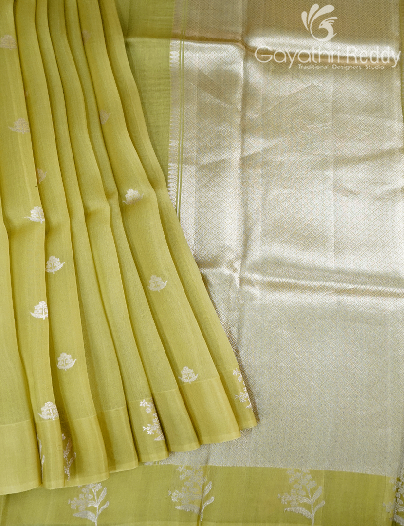 PURE BANARAS KORA SILK-BKS115