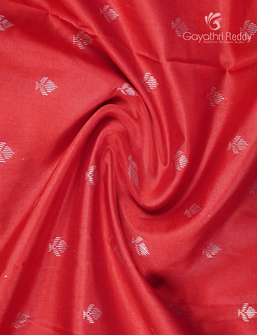 Semi Banaras Katan Silk Saree in Red