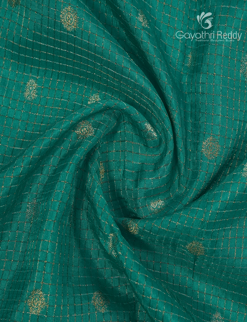 Semi Mysore Crepe Saree in Sea Green
