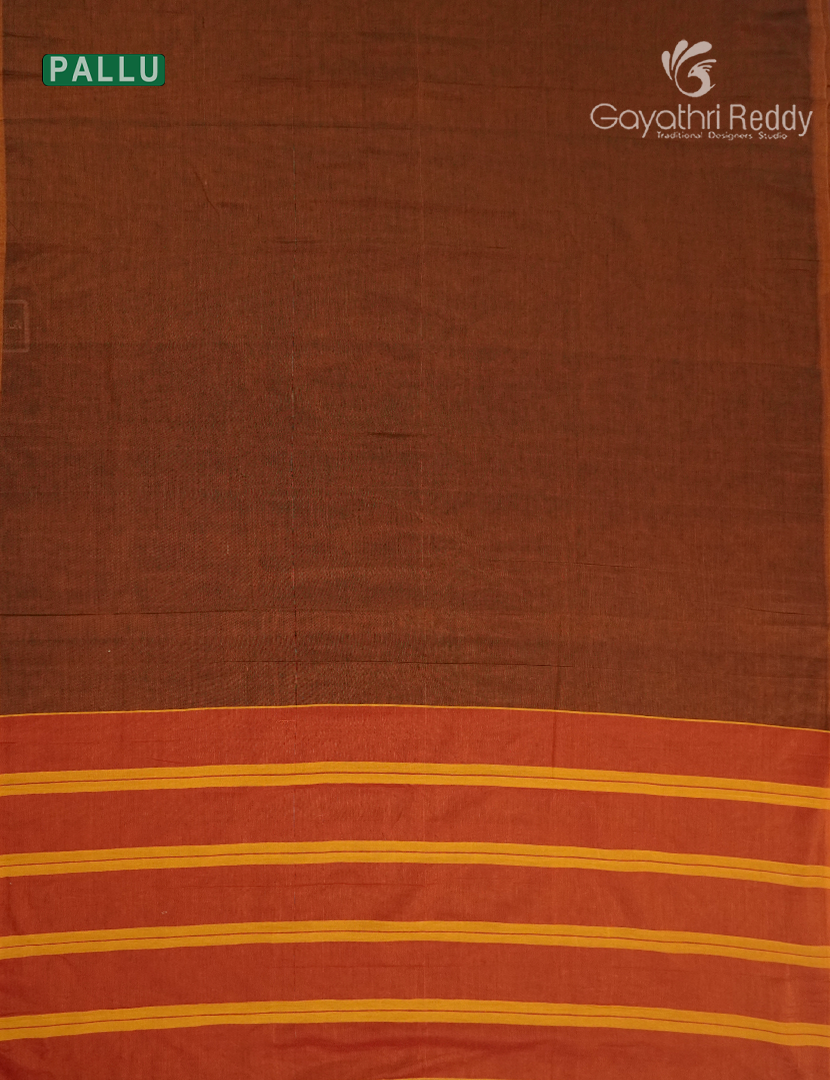 Pure Narayanpet Cotton Saree in Deep Maroon