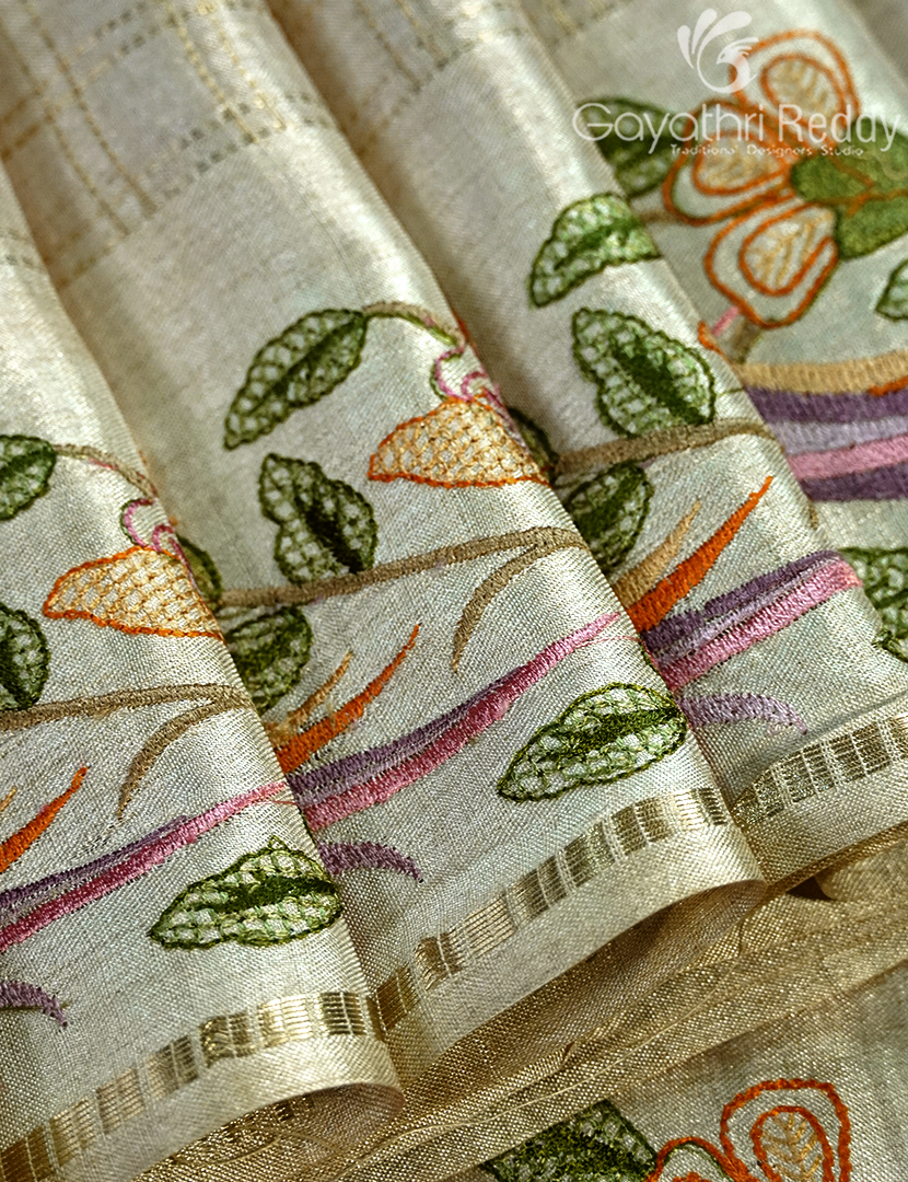KHADI SILK WORK SAREE-KSW55