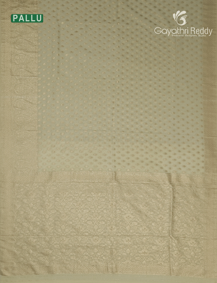Banaras Georgette Saree in Ivory
