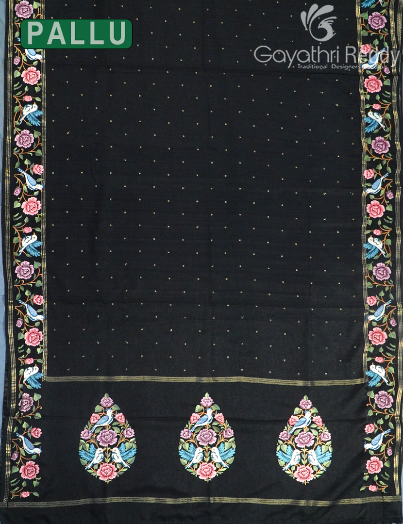 KHADI SILK WORK SAREE-KSW69