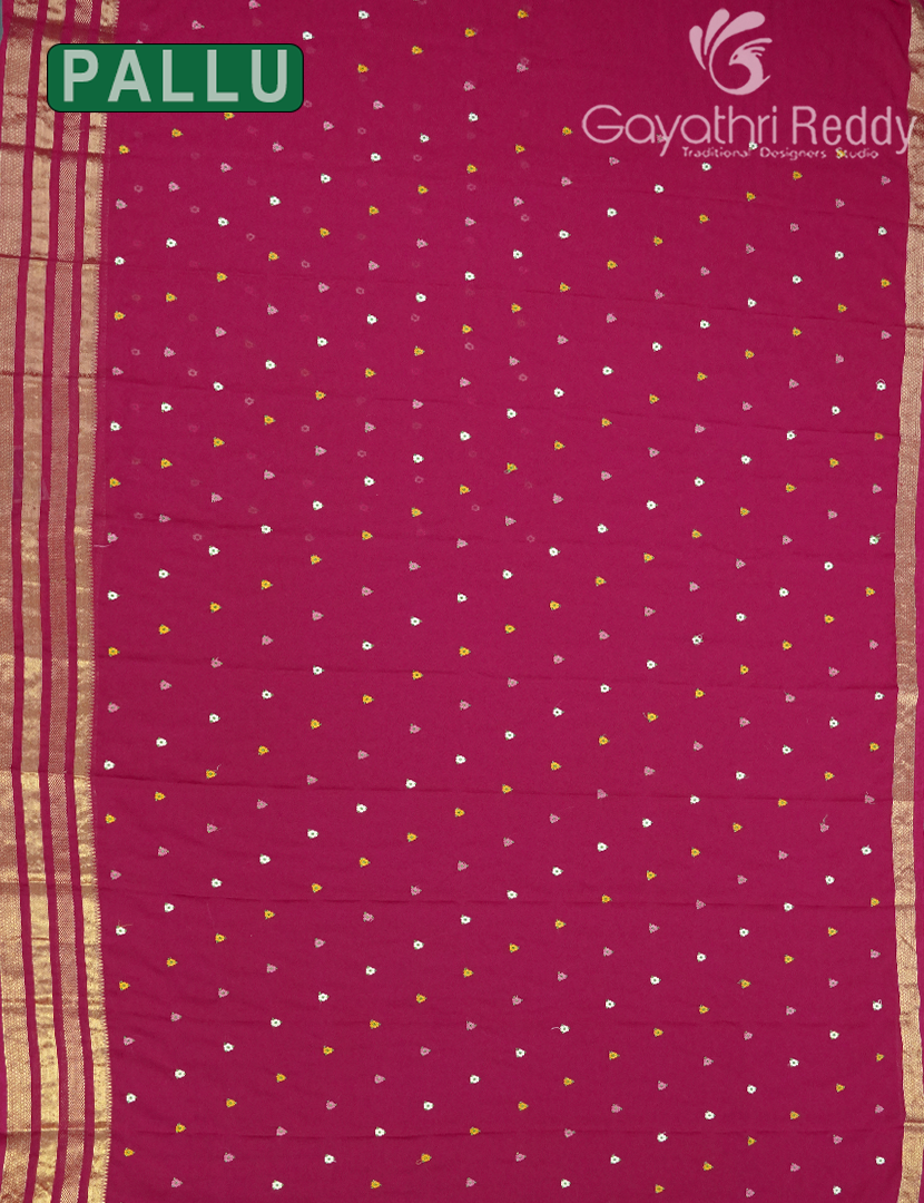 CHIFFON FANCY SAREE-PCF313