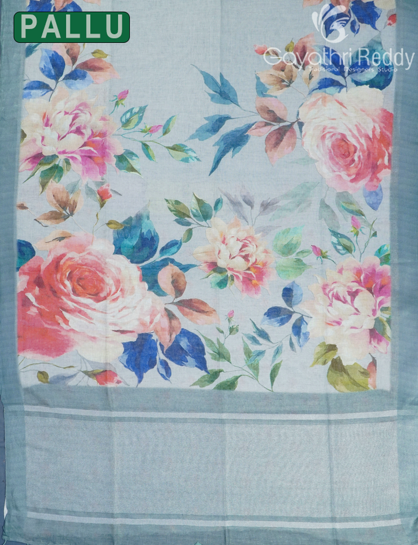 PURE LINEN SAREE-L1432