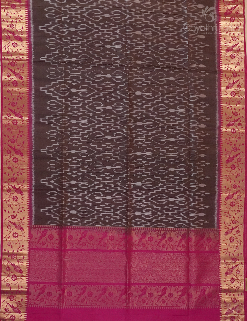 PURE KANCHI IKKAT PATTU-IP643