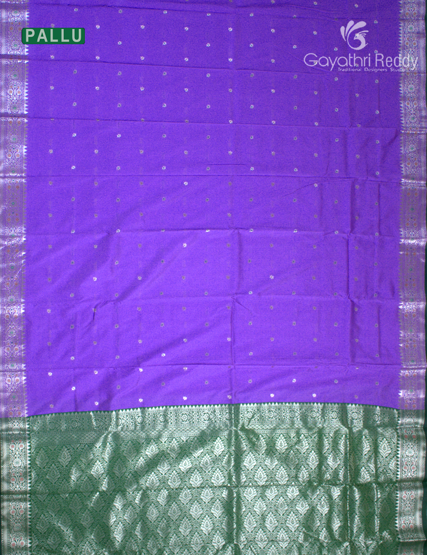 Semi Banaras Katan Silk Saree Lavender