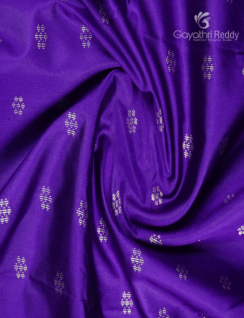 Semi Banaras Katan Silk Saree in Purple