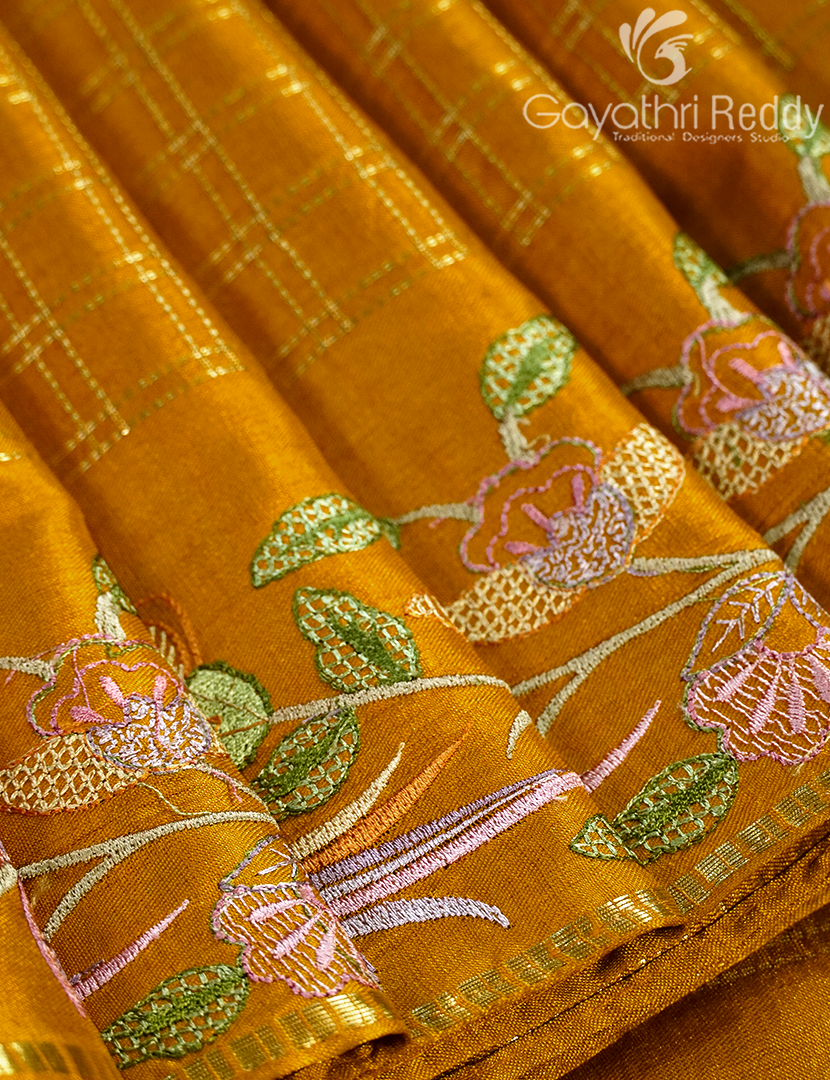KHADI SILK WORK SAREE-KSW57