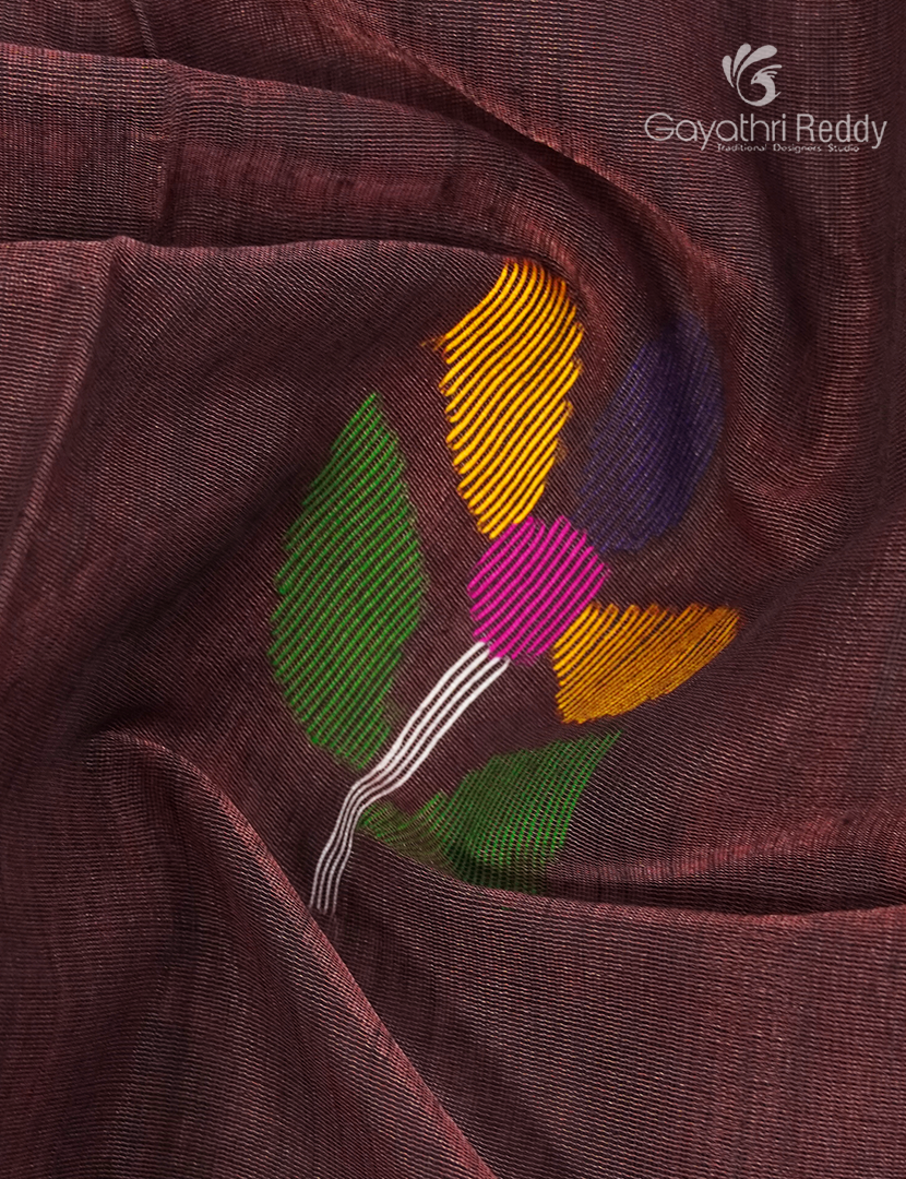 SILK COTTON DHAKAI SAREE-SCD1