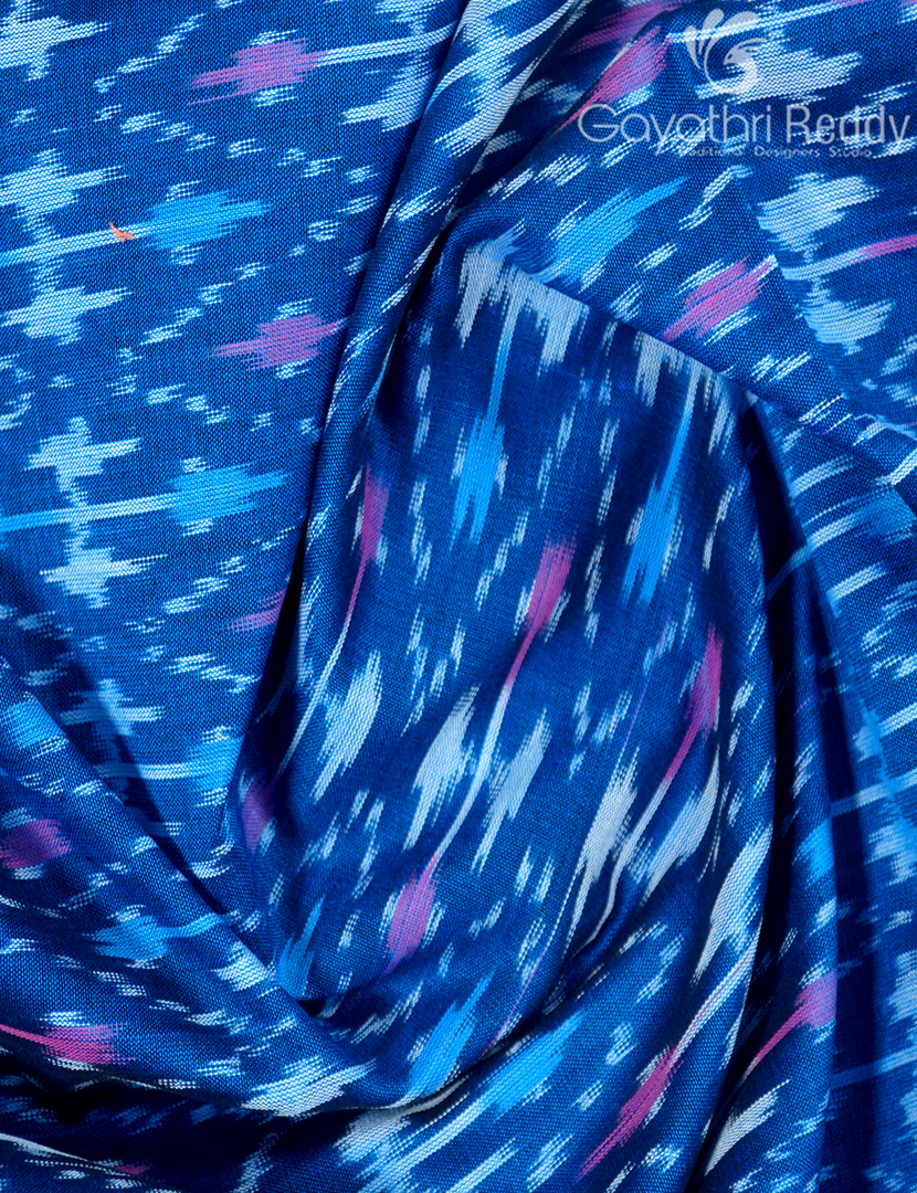 PURE IKKAT COTTON SAREE-IKC1100