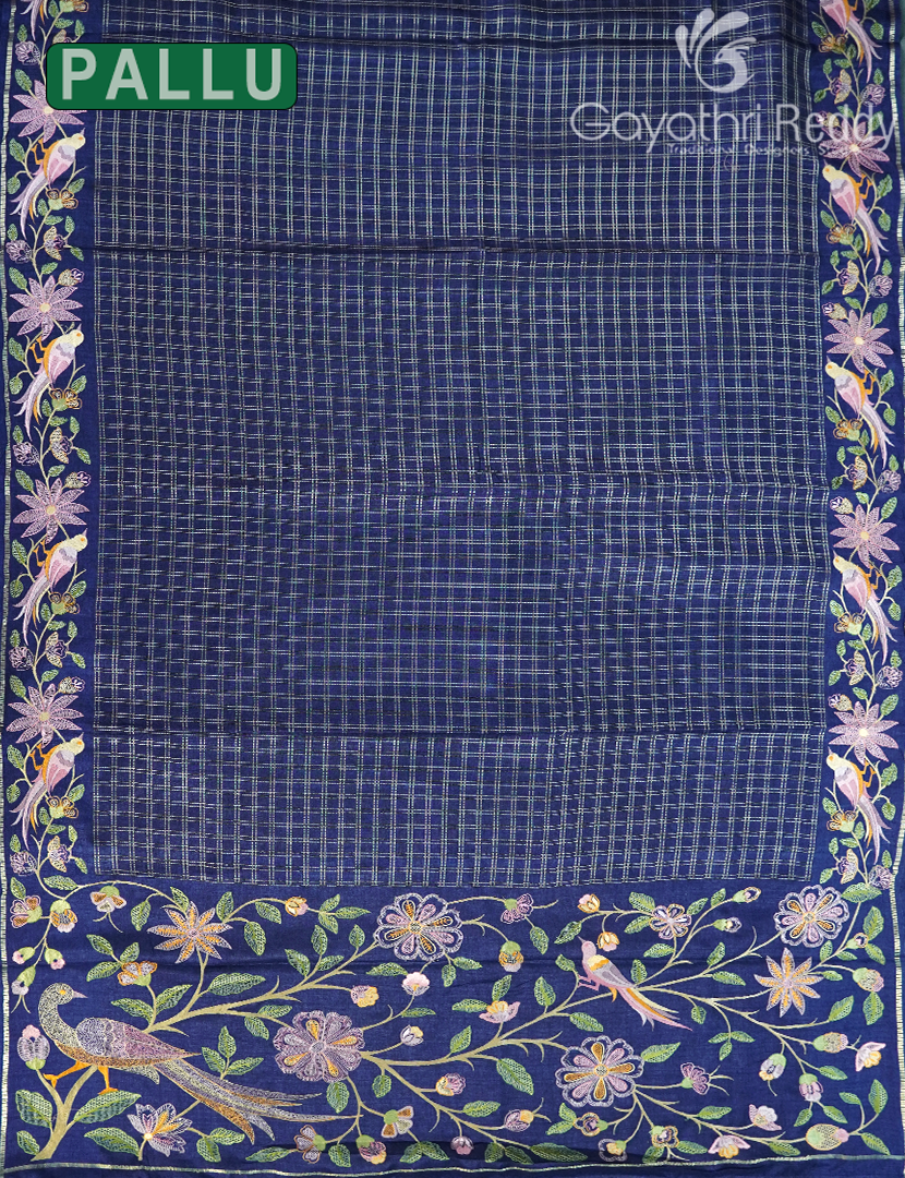 KHADI SILK WORK SAREE-KSW58