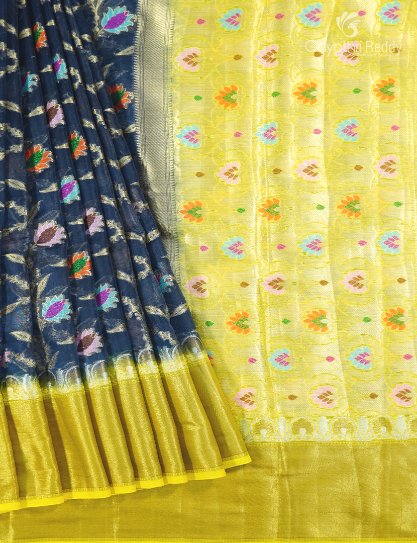 BANARAS PURE KORA COTTON SAREE-BKS155
