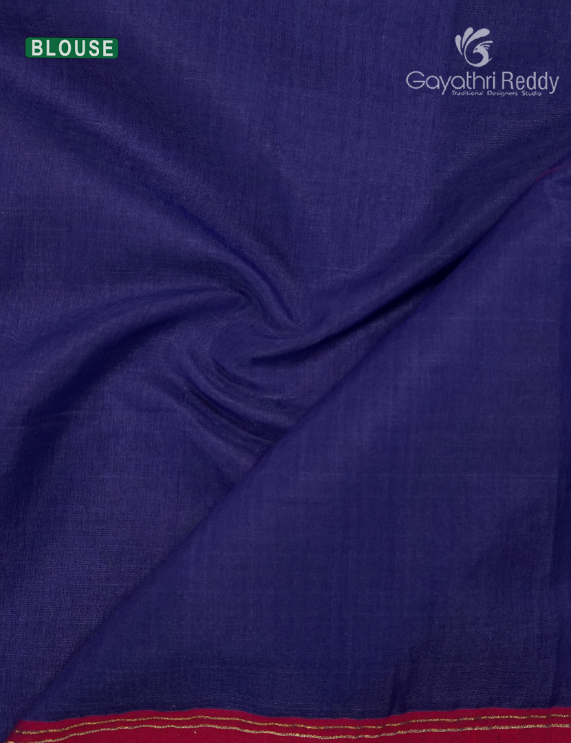 Pure Jamdani Kora Saree in Blue